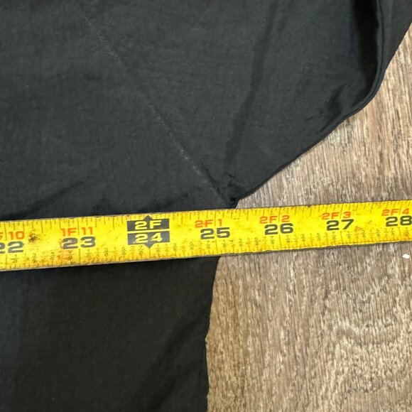 VTG Reebok Track Jacket Women's Large Black Nylon Windbreaker Colorblock 90s - Picture 10 of 11